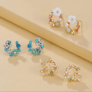 3 pairs earrings set